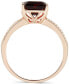 ფოტო #3 პროდუქტის Garnet (3-3/4 ct. t.w.) & Diamond (1/10 ct. t.w.) Ring in 14k Rose Gold