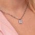 Steel necklace with padlock Love LPS10ASD02
