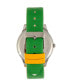 ფოტო #3 პროდუქტის Aboard Unisex Red and White or Gray or Green or Purple or Black or Orange Leatherette Strap Watch, 40mm