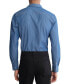 ფოტო #2 პროდუქტის Men's Slim Fit Refined Chambray Long Sleeve Button-Front Shirt