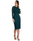 Women's Soutache Lace Long-Sleeve Sheath Dress