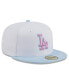 ფოტო #2 პროდუქტის Men's Light Blue Los Angeles Dodgers Spring Color Basic Two-Tone 59Fifty Fitted Hat