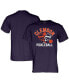 Men's Purple Clemson Tigers Pickleball Crossed Paddles T-Shirt