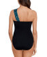 Фото #2 товара Women's Shadow Dot Convertible One-Piece Swimsuit