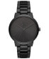 ფოტო #1 პროდუქტის Men's Black Stainless Steel Bracelet Watch 42mm
