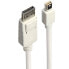 Фото #1 товара Lindy Mini DP to DP cable - white 3m - 3 m - Mini DisplayPort - DisplayPort - Male - Male - 3840 x 2160 pixels