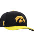 Фото #2 товара Men's Black, Gold Iowa Hawkeyes Two-Tone Reflex Hybrid Tech Flex Hat