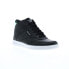 Фото #2 товара Reebok Club High Top Womens Black Leather Lifestyle Sneakers Shoes 8