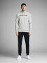 Фото #7 товара Regular Fit men´s sweatshirt JJECORP 12137054 Light Grey Melange REG FIT - MELANGE