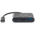 Фото #6 товара Manhattan USB-C Dock/Hub - Ports (x3): HDMI - USB-A and USB-C - With Power Delivery to USB-C Port (60W) - Cable 8cm - Black - Three Year Warranty - Blister - USB Type-A - USB Type-C - Black - Acrylonitrile butadiene styrene (ABS) - HDCP 1.4 CE FCC RoHS2 WEEE - 3840