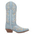 Фото #1 товара Laredo Linley Floral Snip Toe Cowboy Womens Blue Casual Boots 52221