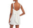 Фото #1 товара Aqua Womens Bow Back Mini Dress White Size Medium