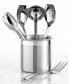 Stainless Steel Cook and Serve Kitchen Utensil Crock Set, 6 Piece