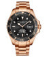 ფოტო #1 პროდუქტის Men's Depthmaster Rose Gold-Tone Stainless Steel Link Bracelet Watch 43mm