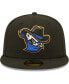 Men's Black Quad Cities River Bandits Authentic Collection Team Alternate 59FIFTY Fitted Hat Черный, 7 1/4 - фото #3