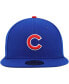 Фото #3 товара Men's Royal Chicago Cubs 9/11 Memorial Side Patch 59Fifty Fitted Hat