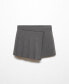 ფოტო #5 პროდუქტის Women's Pleated Skirt Pants