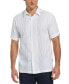 Фото #1 товара Men's Big & Tall Ombre Embroidered Stripe Short Sleeve Shirt