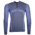Фото #1 товара Diadora Adv Half Zip Mock Neck Long Sleeve Athletic T-Shirt Mens Blue Casual Top
