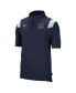 Фото #3 товара Men's Navy Penn State Nittany Lions Coach Short Sleeve Quarter-Zip Jacket