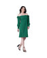 Фото #1 товара Women's Square-Neck Off Shoulder Elegant Midi Dress