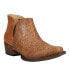 Фото #2 товара Roper Ava Embossed Snip Toe Cowboy Booties Womens Brown Casual Boots 09-021-1567