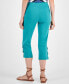 Women's Side Lace-Up Capri Pants, Created for Macy's