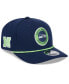 Фото #1 товара Men's College Navy Seattle Seahawks 2024 Sideline 9SEVENTY Stretch-Snap Hat