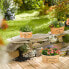 Фото #4 товара Аксессуары для цветов Relaxdays Набор из 3 деревянных горшков Blumenkasten 3er Set