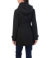 ფოტო #3 პროდუქტის Women's Belted Zip Front Soft Shell Trench Coat With Detachable Hood