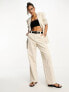 NA-KD co-ord tailored trousers in beige