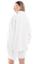 Фото #3 товара Prince co-ord half zip sweatshirt in white