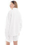 Prince co-ord half zip sweatshirt in white