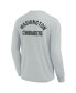 Фото #2 товара Men's and Women's Gray Washington Commanders Super Soft Long Sleeve T-shirt