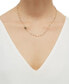 ფოტო #2 პროდუქტის Cross & Medallion 17-1/2" Rosary Necklace in 10k Tricolor Gold