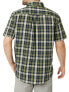 Фото #3 товара Chaps Shirt Men's XS Green Plaid Woven Short Sleeve Collared Classic Button-Down