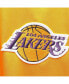 Фото #4 товара Men's Gold, Purple Los Angeles Lakers Hardwood Classics Big and Tall On-Court Shooting V-Neck Shirt