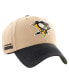 Фото #1 товара Men's Khaki, Black Distressed Pittsburgh Penguins Dusted Sedgwick MVP Adjustable Hat