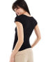 Фото #4 товара Cotton On cap sleeve crop top in black