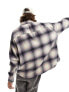 Фото #5 товара ASOS DESIGN extreme oversized brushed flannel check shirt in purple