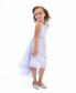 Toddler Girls Sleeveless Illusion and High-Low Party Dress