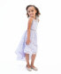 ფოტო #2 პროდუქტის Toddler Girls Sleeveless Illusion and High-Low Party Dress