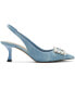 Women's Carlita Embellished Slingback Kitten-Heel Pumps