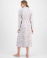 ფოტო #2 პროდუქტის Women's Cotton Floral-Print Tie-Waist Robe, Created for Macy's