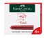 Фото #2 товара Ручка настольная Faber-Castell 185514 красная 6 шт Германия