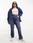 Фото #8 товара ASOS DESIGN Curve denim oversized shirt in blue