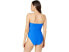 Athena Women's 183995 Solid Twist Bandeau One-Piece Swimsuit Size 6