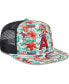 Фото #4 товара Men's Los Angeles Angels Tropic Floral Golfer Snapback Hat