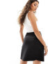 Фото #9 товара Closet London Petite A-line mini skirt with pockets in black