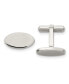 Stainless Steel Polished Oval Cufflinks